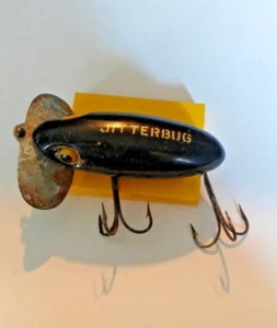 Vintage, Fred Arbogast Jitterbug Lure Bait, Bronze/Black, Lure - Used - Picture 1 of 7