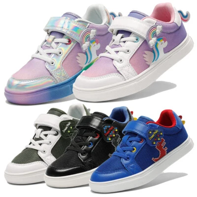 Tênis masculino feminino crianças pequenas casual caminhada tênis esportivo escolar - Imagem 1 de 4