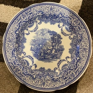 Spode Blue Room Collection Continental Views Plate England 10 1/2” - Picture 1 of 2