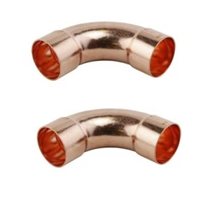 7/8 Zoll HVAC Kupfer langer Radius 90, W02734/C242-0100, Packung (2) - Bild 1 von 2
