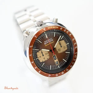 Seiko Brown BULLHEAD 6138-0040 *JDM* Lancetta rossa 1975 ORIGINALE RARISSIMO - Imagen 1 de 10