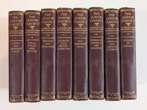 The Junior Classics Vols 1, 2, 4, 5, 6, 7, 8, 9 - HC - 1918 ed - Ex-Libris - VG - Bild 1 von 7