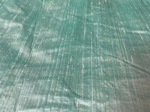 Fabric Lot 9 Yds 44 W Aqua Silky Rayon Acetate Apparel Curtains Vintage - Picture 1 of 8