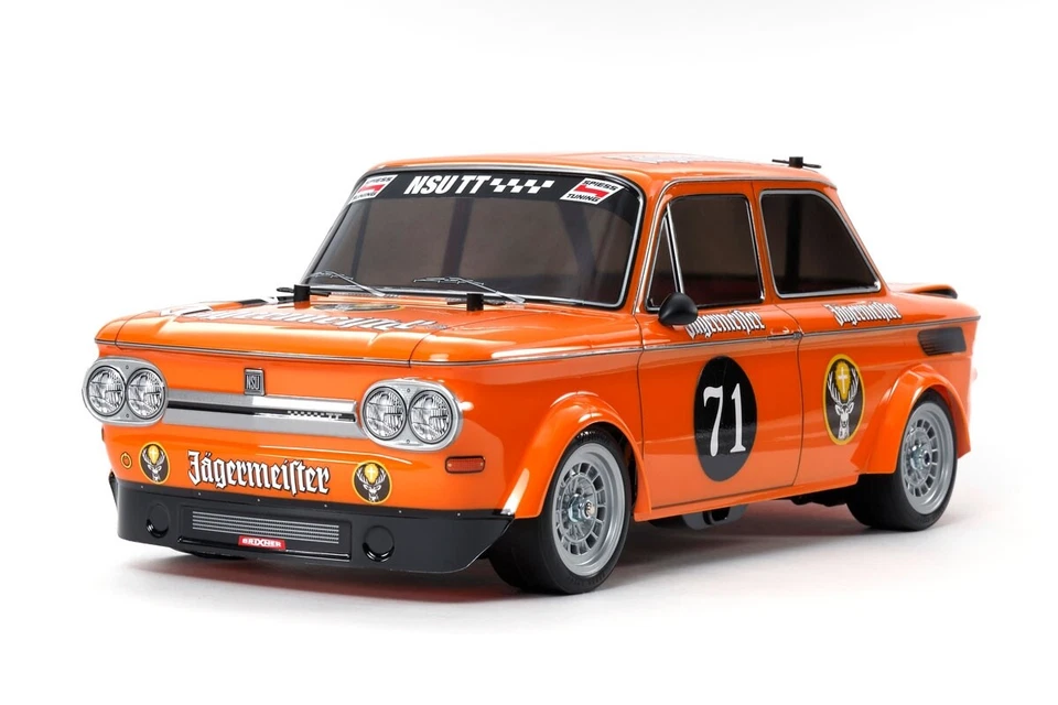 Kit Jagermeister Tamiya 1/10 RC M-05 NSU TT con Hobbywing THW 1060 ESC 58649-A Foto 1 de 1