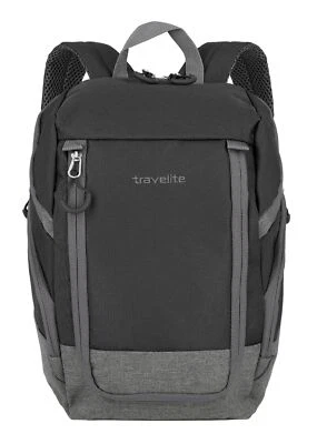 travelite Basics Backpack Rucksack Freizeitrucksack Rucksack Black / Grey - Bild 1 von 4