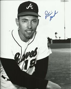 Denis Menke Deceased 1966 1967 Atlanta Braves Signed Autographed 8x10 Photo COA