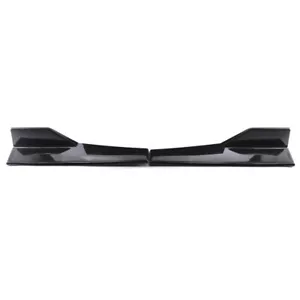 2PC Car Bumper Winglet Spoiler Rear Lip Side Skirt Extension Canard Diffuser Kit - Picture 1 of 3