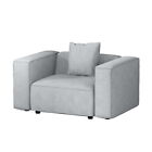 Artiss Sofa Lounge Set 1 Seater Modular Chaise Chair Suite Couch Fabric Grey