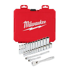 Milwaukee 1/4" Drive Metric Ratchet and Socket Mechanics Tool Set 48-22-9504