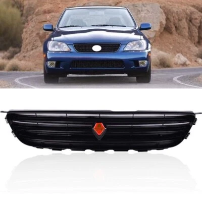 For Lexus IS300 2001-2005 Front Grille Gloss Black Altezza Style W/Red Emblem - Image 1 of 4