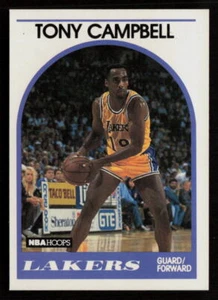 Tony Campbell 1989-90 Hoops #19 RC Rookie Los Angeles Lakers Basketball Card - Picture 1 of 2