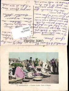 546330,Afrika Marrakech Marrakesch Vanniers Arabes Types Souk el Khemis - Picture 1 of 1
