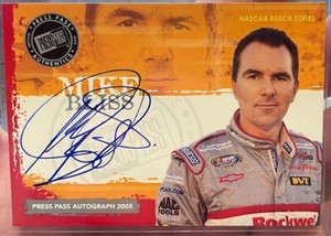 Mike Bliss 2005 Nascar Press Pass Autograph