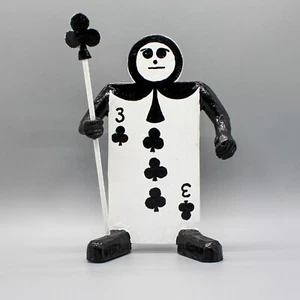 NAVAJO FOLK ART-ALICE IN WONDERLAND-CARD SOLDIER by VIRGIL WOOD-NATIVE AMERICAN - Picture 1 of 5