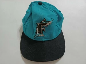 FLORIDA MARLINS - Vintage New Era 5950 Size 6 5/8 Fitted Baseball Cap Hat! Miami - Picture 1 of 3