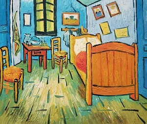 Camera da letto, Van Gogh, 20x24, dipinto a mano riproduzione dipinto olio su tela - Foto 1 di 6