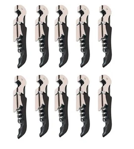 10 pack professional waiter corkscrew Heavy Duty Wine Key Bartenders Sommelier - Picture 1 of 4