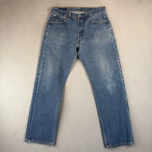 Vintage Levis 501xx Jeans Mens 30x30 Blue Denim Made in USA Y2K 90s Tag 35x32 - Picture 1 of 12