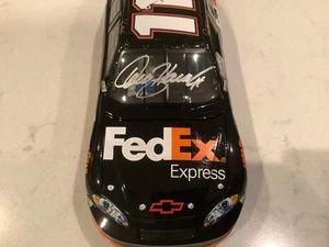 DENNY HAMLIN AUTOGRAPHED 2007 CHEVY FEDEX EXPRESS OWNERS SELECT DIECAST & CARD - Picture 1 of 18
