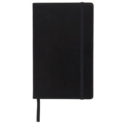Black Bonded Leather Journal 240 Ruled Pages 5x8.2 Smyth Sewn Binding - Image 1 of 4