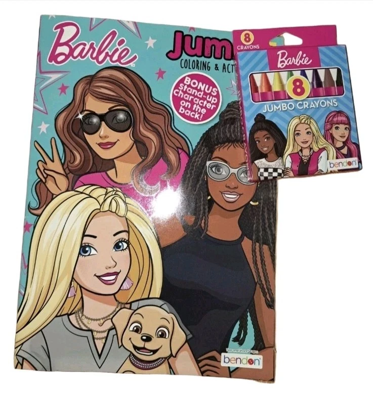 Barbie Jumbo Coloring & Activity Book Live Life Love Mattel Girl Fun 2015