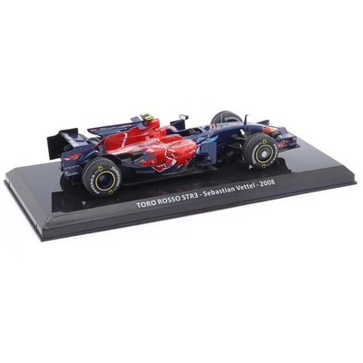 1:24 Toro Rosso STR3 Sebastian Vettel 2008 F1 Hachette auto VESCICA RUGOSA - Immagine 1 di 3