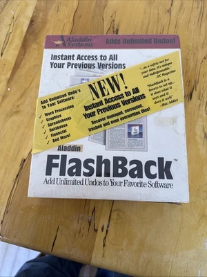 Vintage Aladdin FlashBack Software v 1.1 Installation CD for Windows 95 & Mac OS - Image 1 of 4