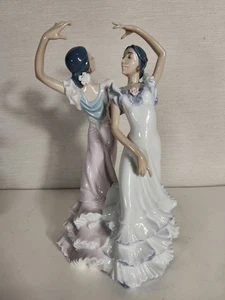Lladro Figur Ole #5601 Flamenco Tänzerinnen Damen Frauen tanzen Spanien 10,5" lesen - Bild 1 von 14