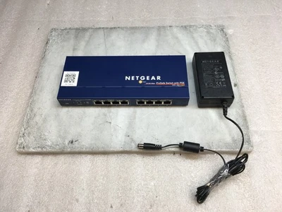 NETGEAR FS108P ProSafe 8-port 10/100mb/s switch with 4-port POE Power Adaptor - Image 1 of 4