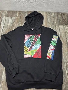  Marvel Power Up Comics Performance Hoodie Large Lg Herren schwarz  - Bild 1 von 8
