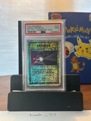 Energy Retrieval Reverse Foil PSA 9 MINT 107/110 2002 Legendary Collection WOTC - Image 1 of 2