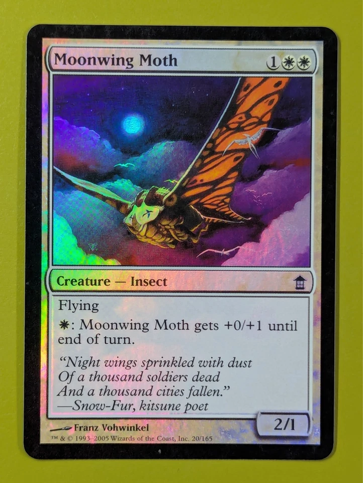 FOIL Moonwing Moth x1 Saviors of Kamigawa 1x Magic the Gathering MTG - Image 1 of 1