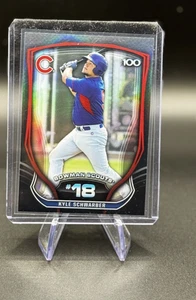 KYLE Schwarzber Rookie Card Top 100 Chicago Cubs 2015 Bowman Scout's BASEBALL RC - Foto 1 di 2