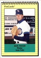 1991 Iowa Cubs ProCards #1058 Dave Pavlas Shiner Texas TX Baseball Card