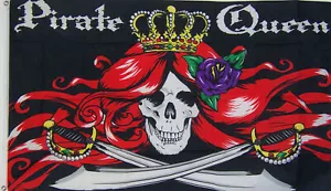 PIRATENKÖNIGIN FLAGGE NEU 3x5ft Premiumqualität USA Verkäufer - Bild 1 von 4