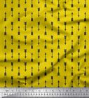 Soimoi Yellow Cotton Poplin Fabric Arrows Arrow Fabric Prints By-nvq