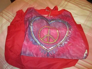 BOLSO DE MANO PEACE SIGN CON BOLSILLOS LATERALES - Imagen 1 de 1