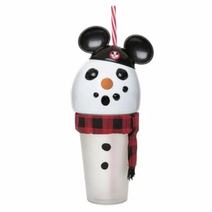 Disney Auténtico Mouseketeer Muñeco de Nieve Iluminado Vaso Taza con Pajita 16oz Nuevo - Imagen 1 de 6