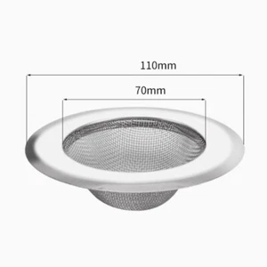 Stainless Steel Sink Strainer Plug Mesh Home Bathroom Kitchen Filter Net Drainer - Picture 1 of 9