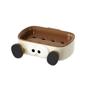 Self Draining Soap Storage Rack Double-deck Soap Container Soap Dish Bath - Picture 1 of 8