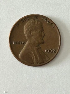 1962 Penny No Mint Mark - Picture 1 of 2