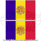 Andorra Die Alte Andorranische Flagge La Vella 75Mm Auto Aufkleber X2 Stickers