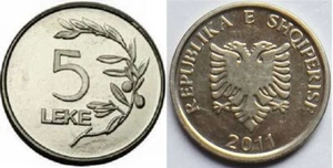 Moneda Albania 5 Leke, 2011. UNC - Imagen 1 de 1