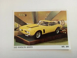 FIGURINA AUTO STEMMI MOTO ED. IMPERIA ANNI 70 ISO RIVOLTA GRIFO n 200 RECUPERO - Picture 1 of 1