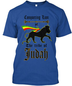 Conquering Lion Of The Tribe Judah T-Shirt Made in the USA Size S to 5XL