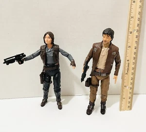 STAR WARS Die Cast Capitano Cassian Andor Jyn Erso Rogue One action figure - Foto 1 di 2