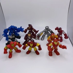 Playskool Super Hero Squad Iron Man Mark V Lote Stark War Machine Monger Dynamo - Imagen 1 de 11