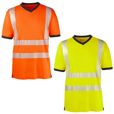 4PROTECT® Warnschutz Arbeitsshirt MIAMI Herren Workwear Shirt T-Shirt Workwear