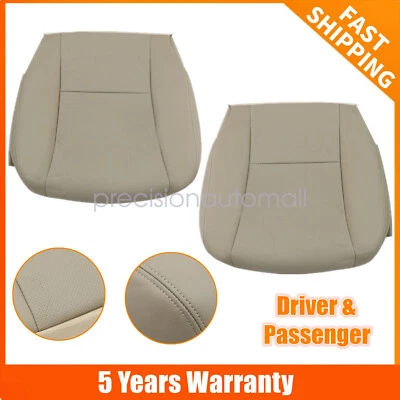 Driver + Passenger Bottom Leather Cover Tan Fit For 2007-2012 Lexus LS460 600h L Foto 1 de 4