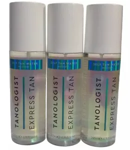 3 Tanologist Express Tan Self Tan Water Bott- Medium ~ 200 ml / 6.76 oz Lot of 3 - Picture 1 of 3
